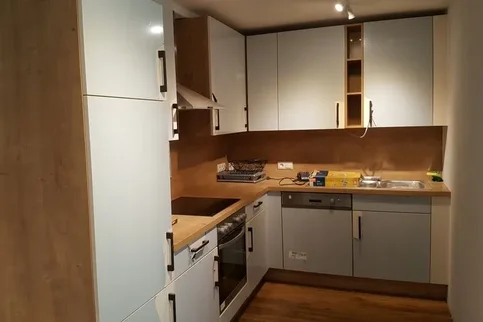 FW Heidi Apartment Heidi – helles Schlafzimmer mit Doppelbett in Neustift im Stubaital